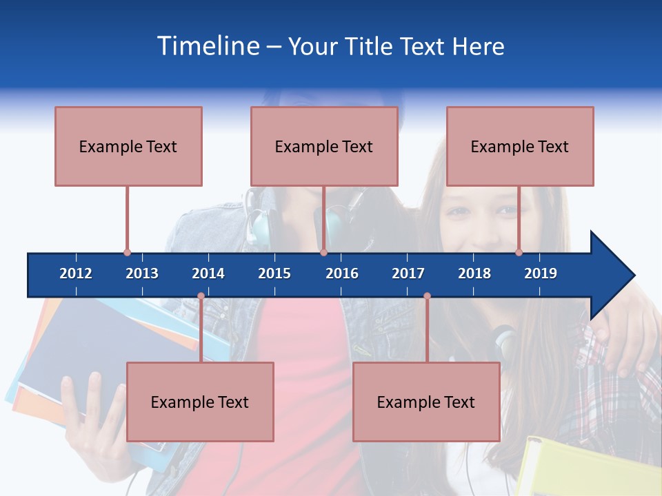 Friendly Embracing People PowerPoint Template