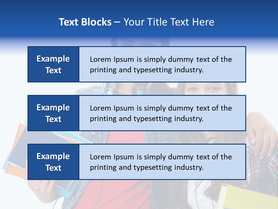 Friendly Embracing People PowerPoint Template