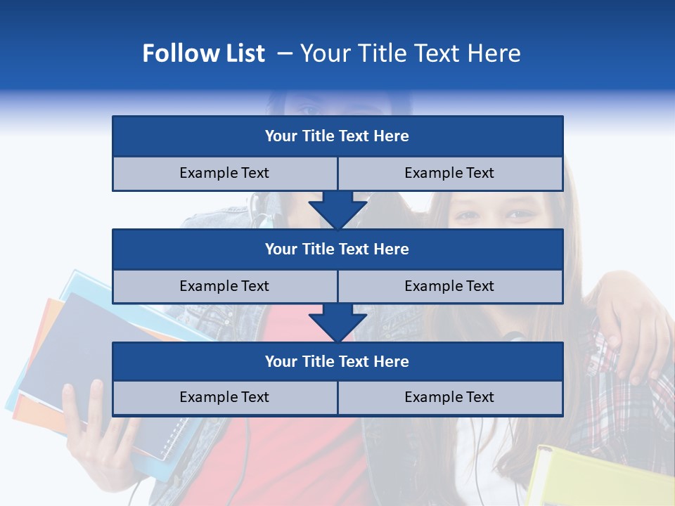 Friendly Embracing People PowerPoint Template