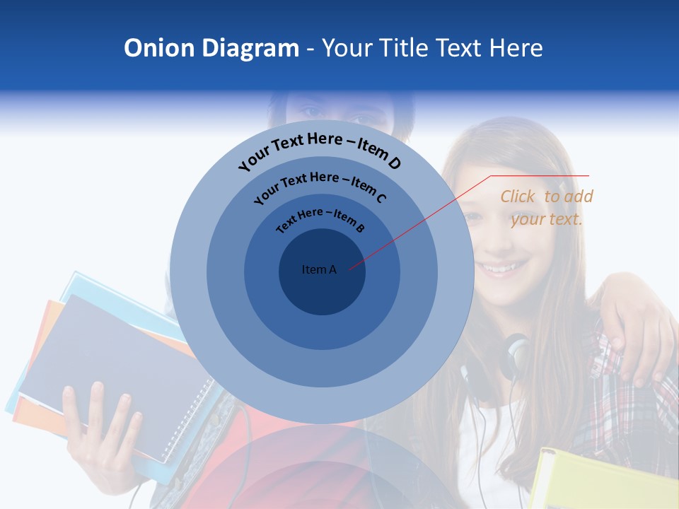 Friendly Embracing People PowerPoint Template