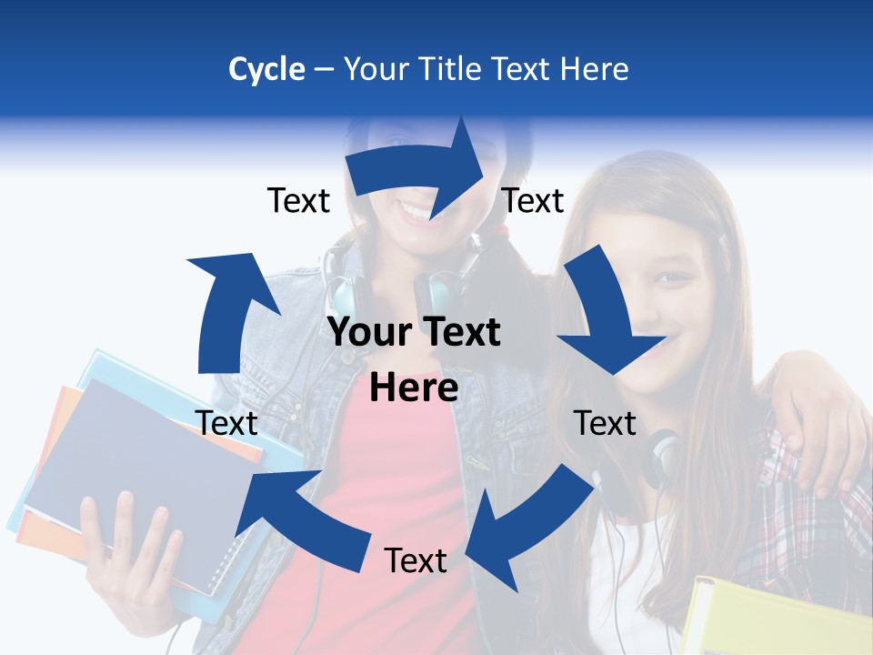 Friendly Embracing People PowerPoint Template