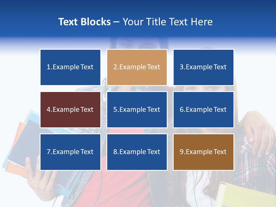 Friendly Embracing People PowerPoint Template