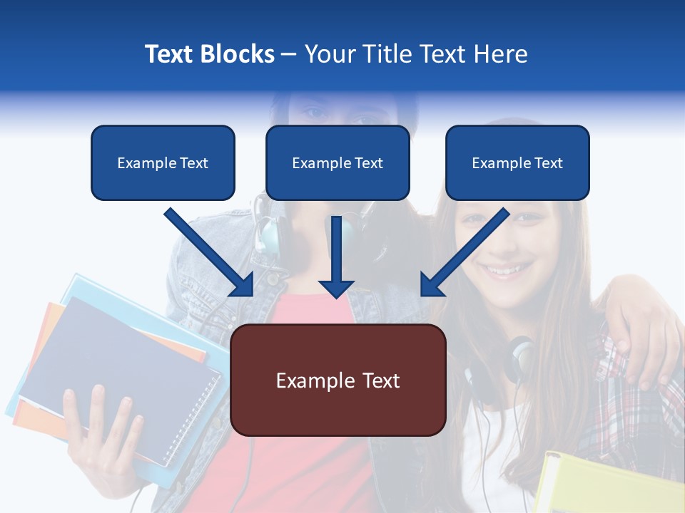 Friendly Embracing People PowerPoint Template