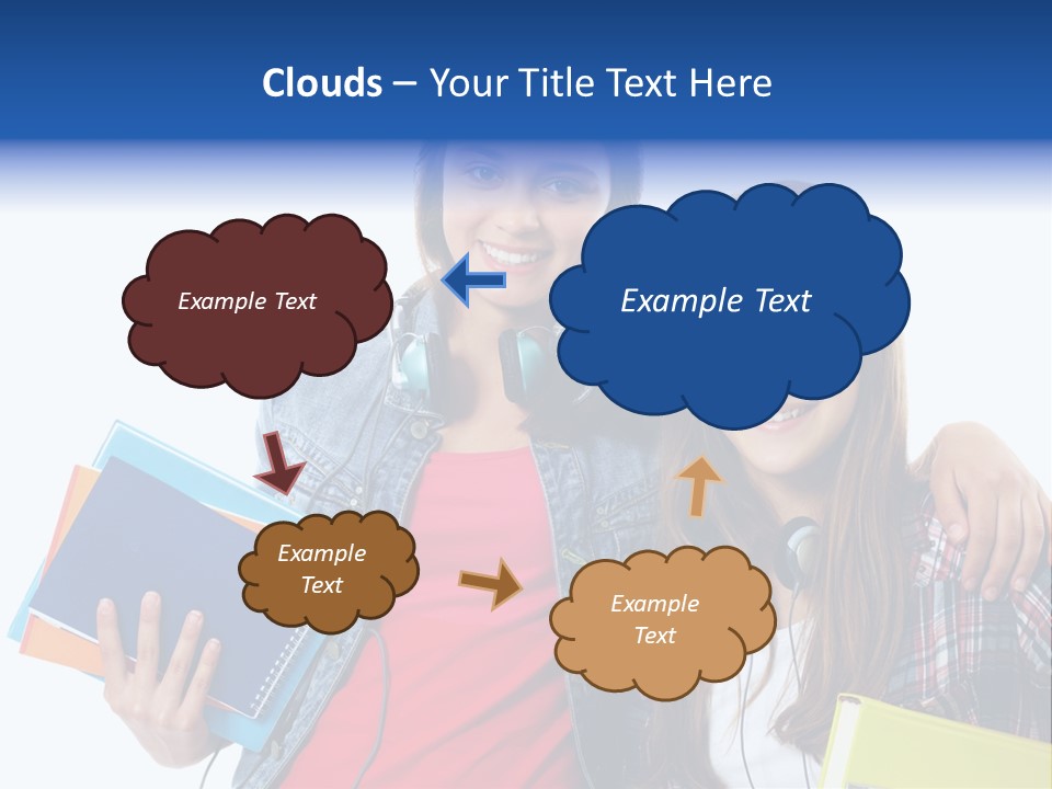 Friendly Embracing People PowerPoint Template