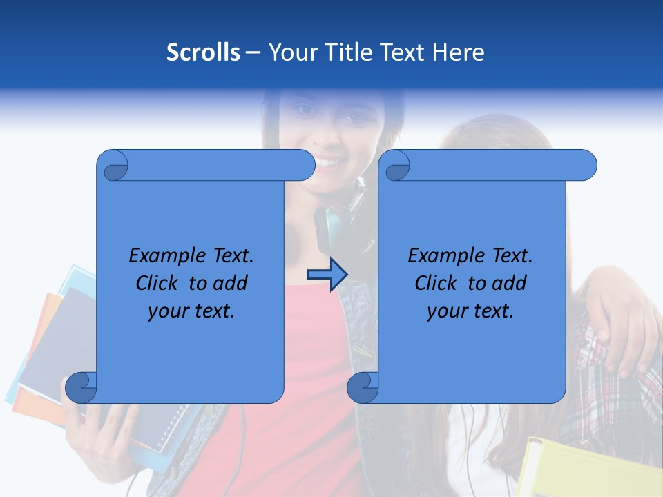 Friendly Embracing People PowerPoint Template