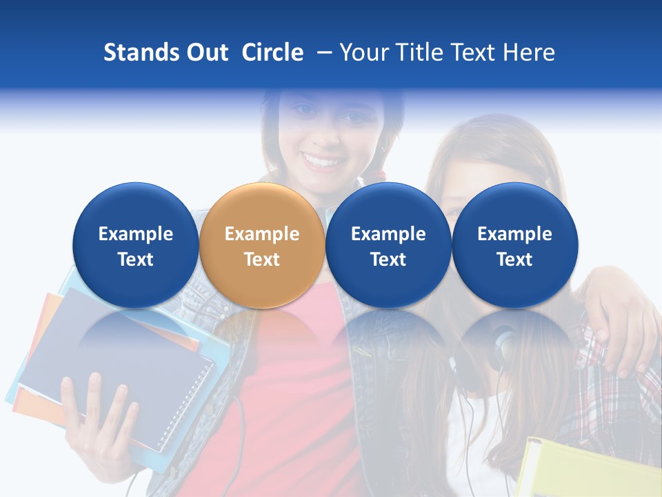 Friendly Embracing People PowerPoint Template