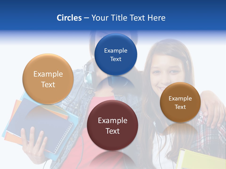 Friendly Embracing People PowerPoint Template