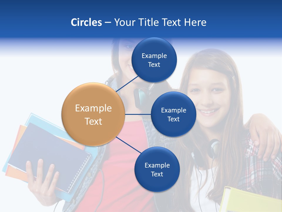 Friendly Embracing People PowerPoint Template