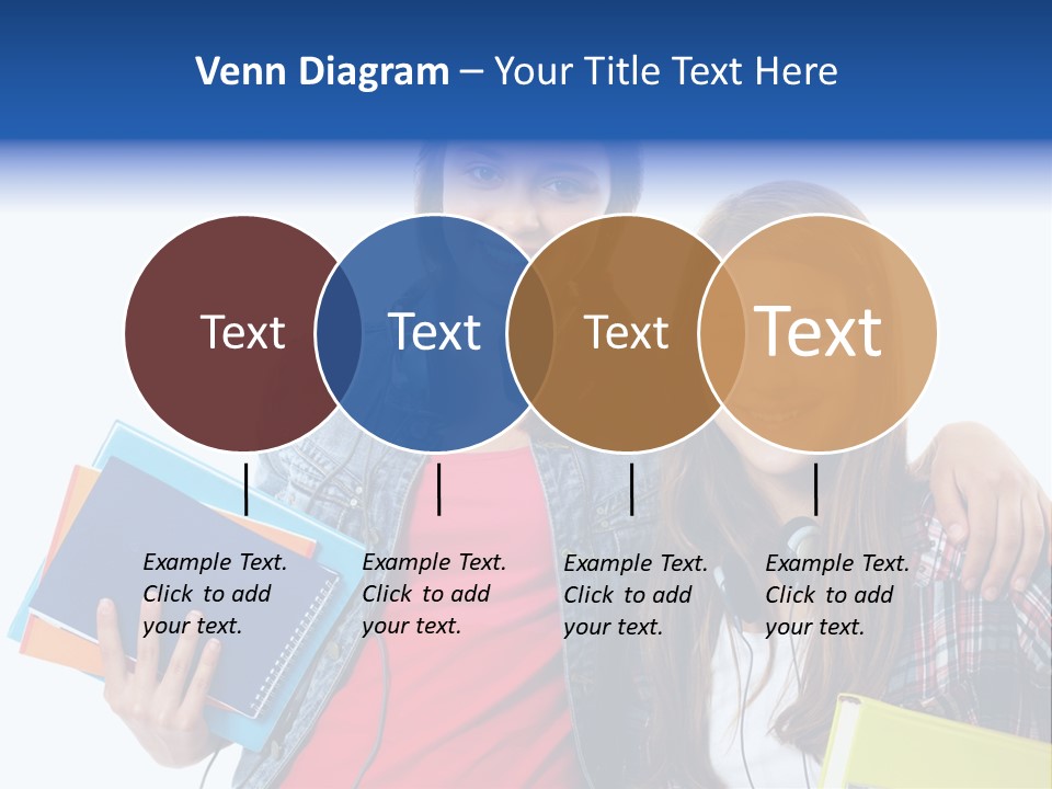 Friendly Embracing People PowerPoint Template