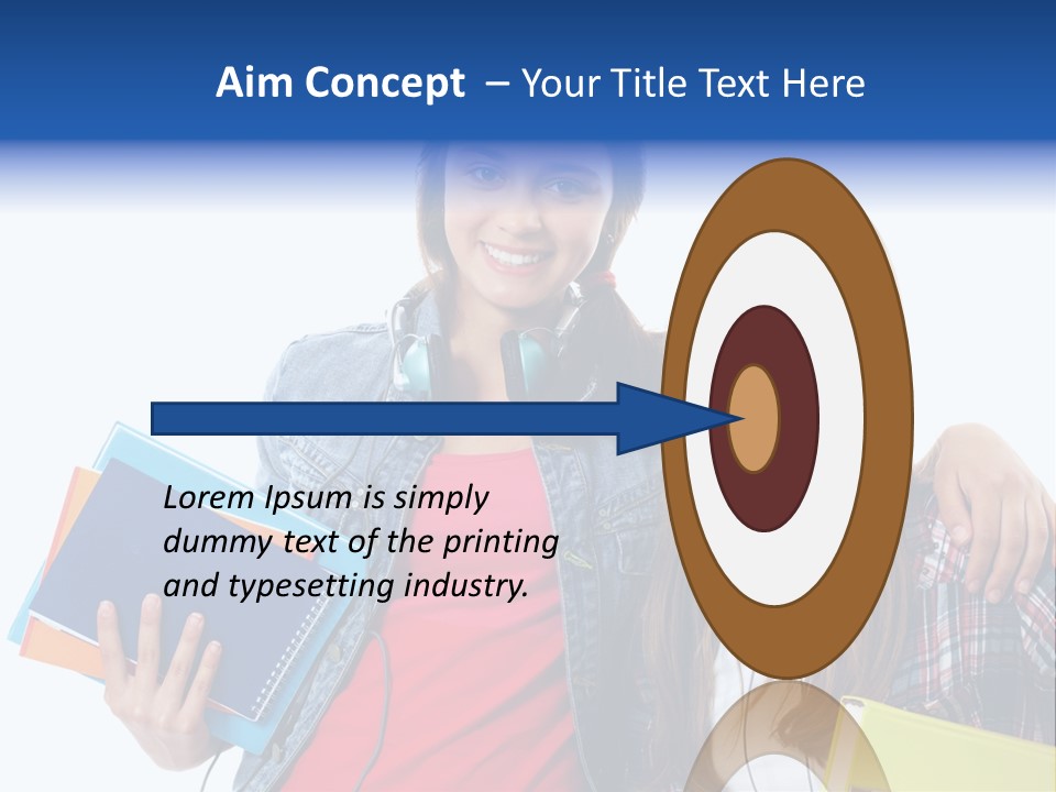 Friendly Embracing People PowerPoint Template