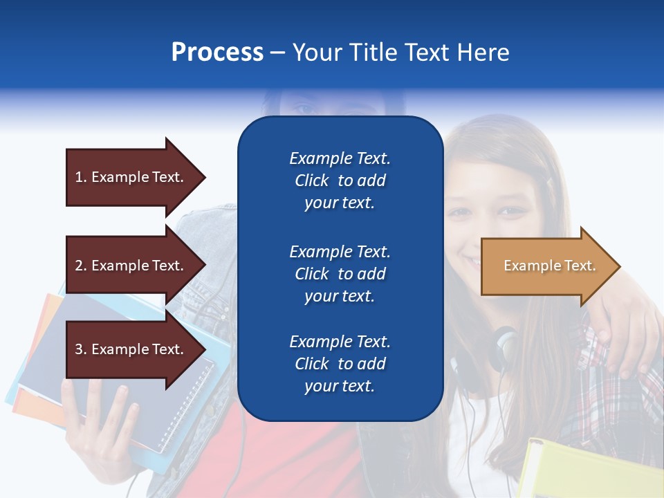 Friendly Embracing People PowerPoint Template