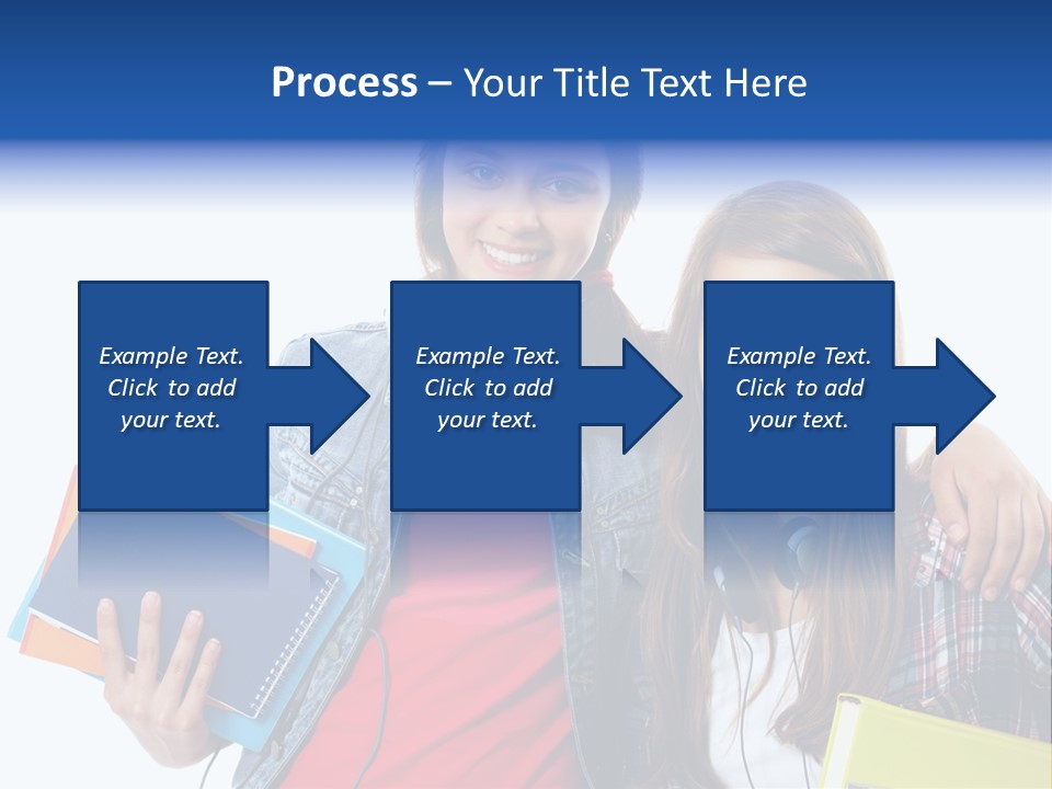 Friendly Embracing People PowerPoint Template
