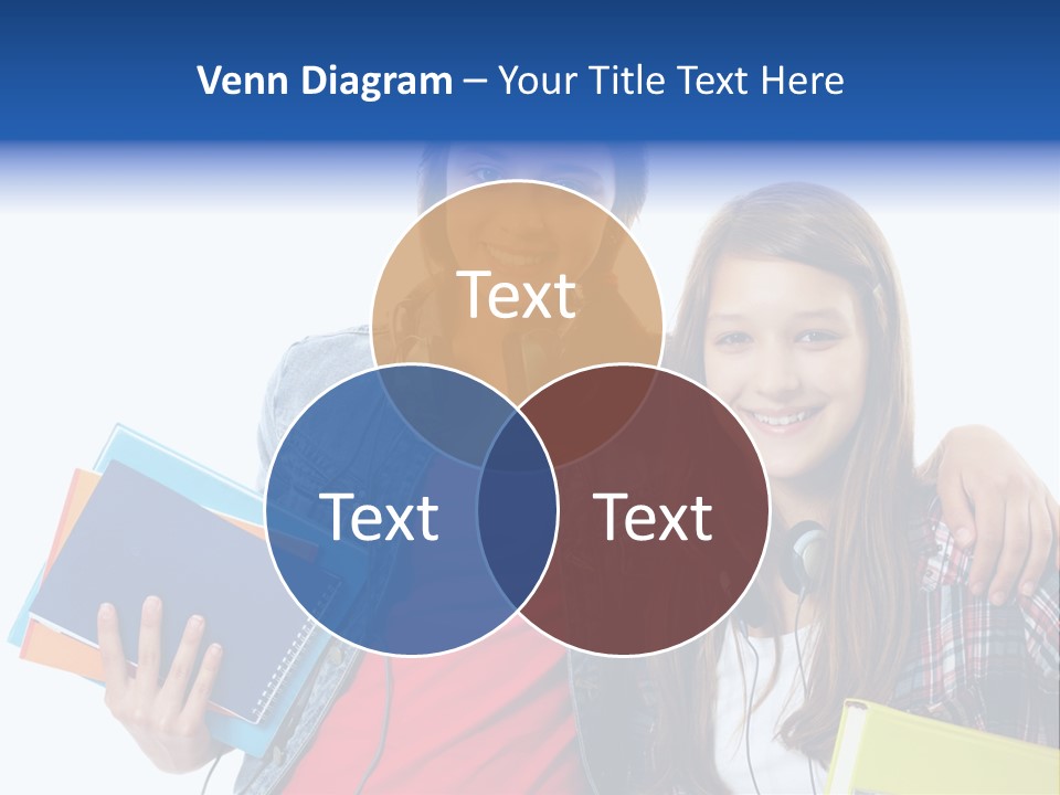 Friendly Embracing People PowerPoint Template