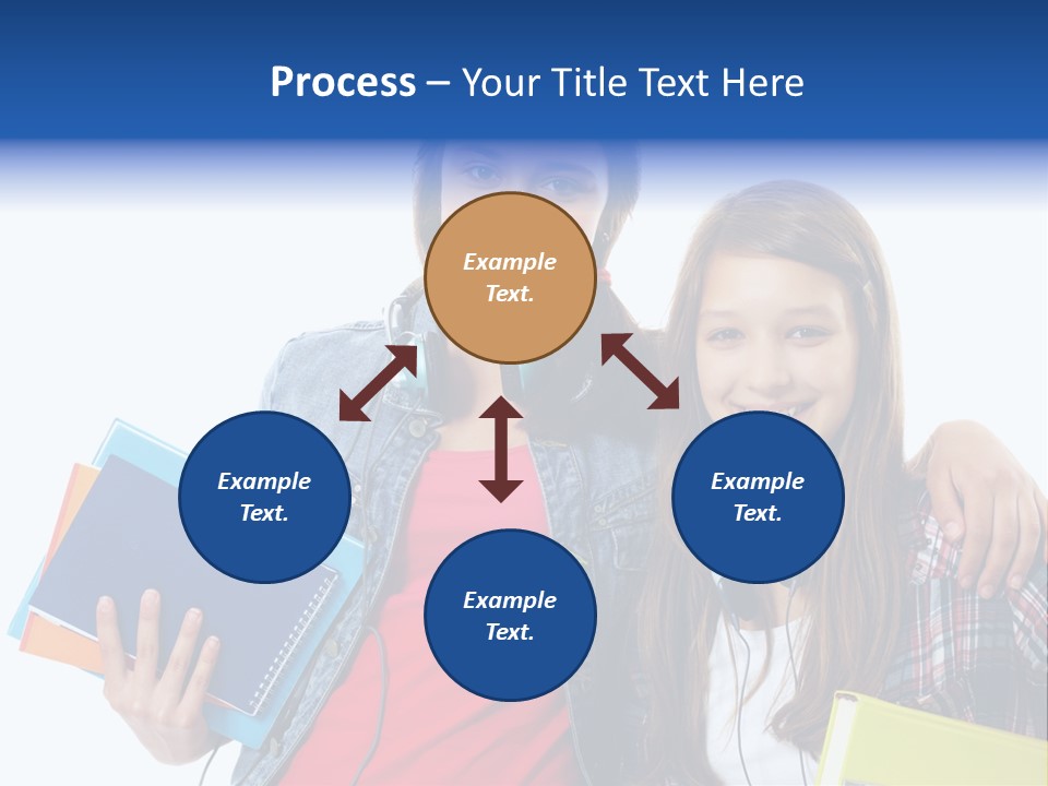 Friendly Embracing People PowerPoint Template