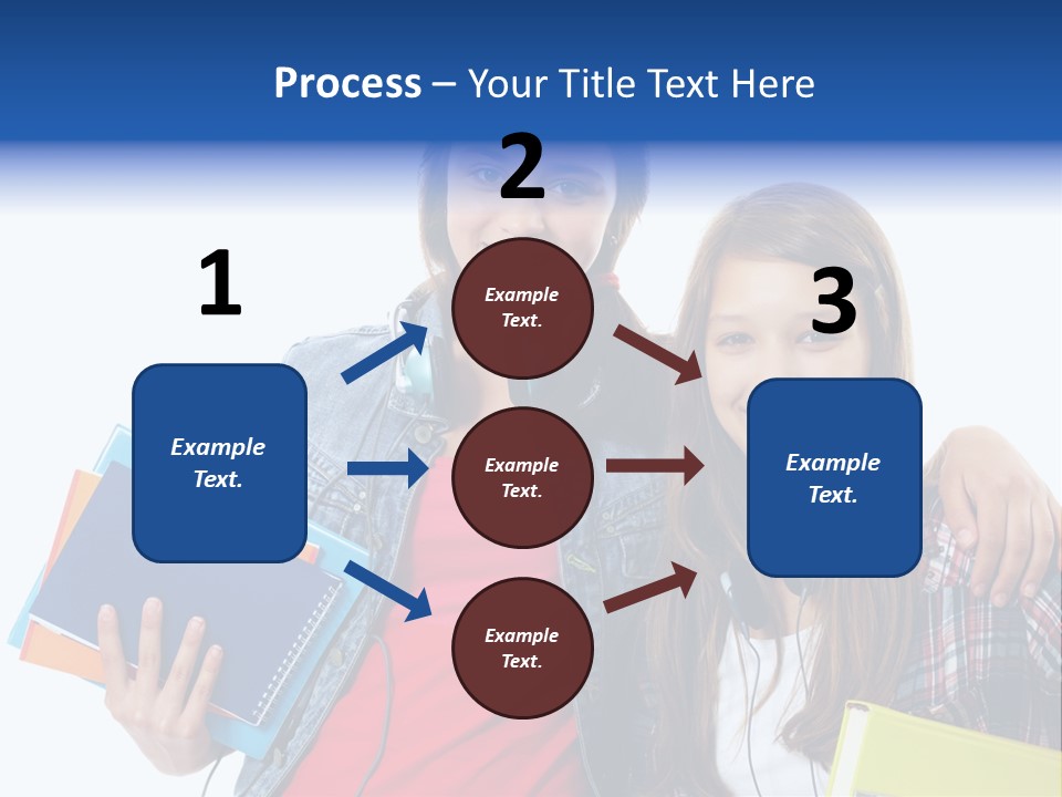 Friendly Embracing People PowerPoint Template