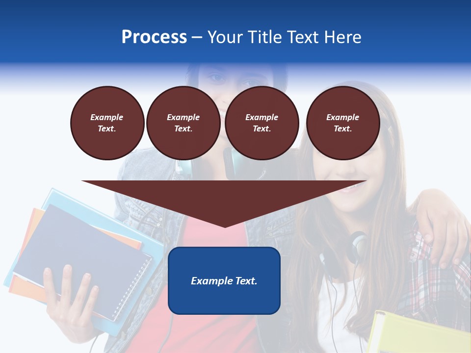 Friendly Embracing People PowerPoint Template