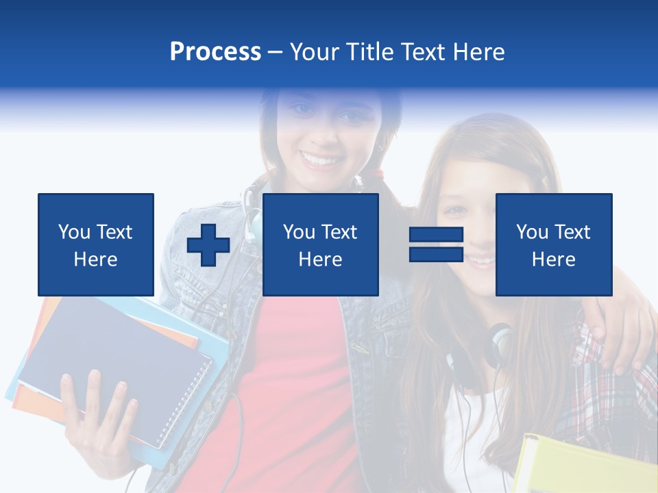 Friendly Embracing People PowerPoint Template