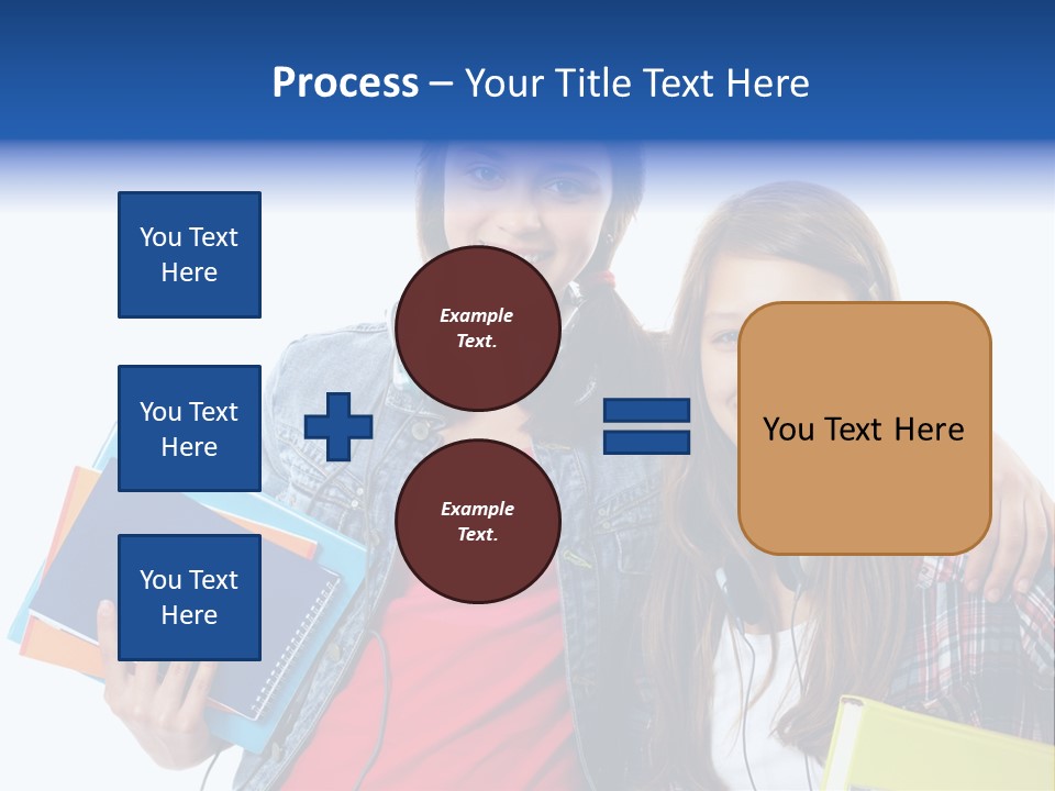 Friendly Embracing People PowerPoint Template