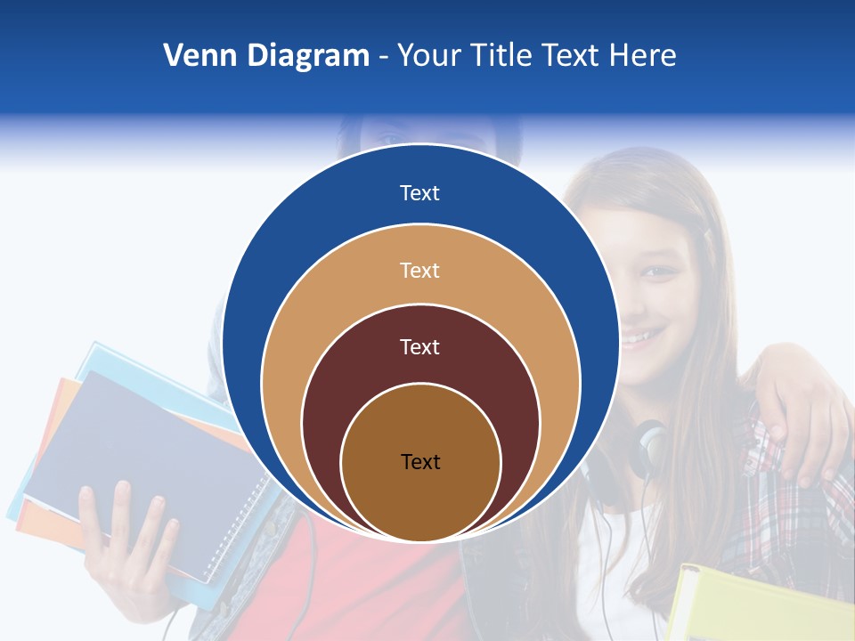 Friendly Embracing People PowerPoint Template