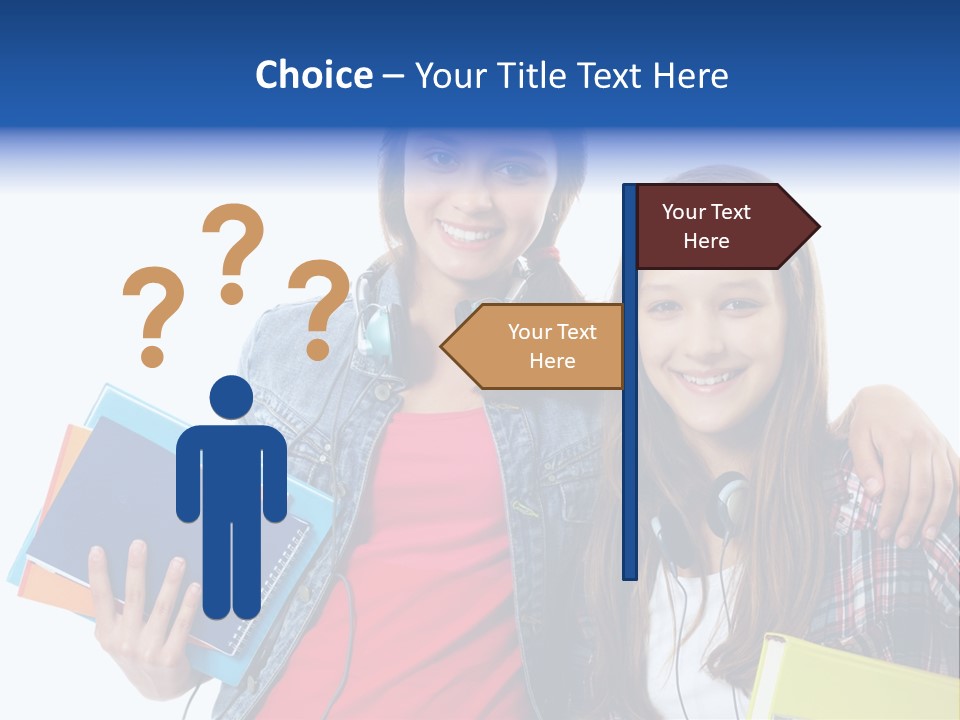Friendly Embracing People PowerPoint Template