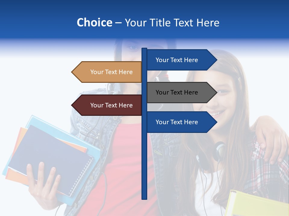 Friendly Embracing People PowerPoint Template
