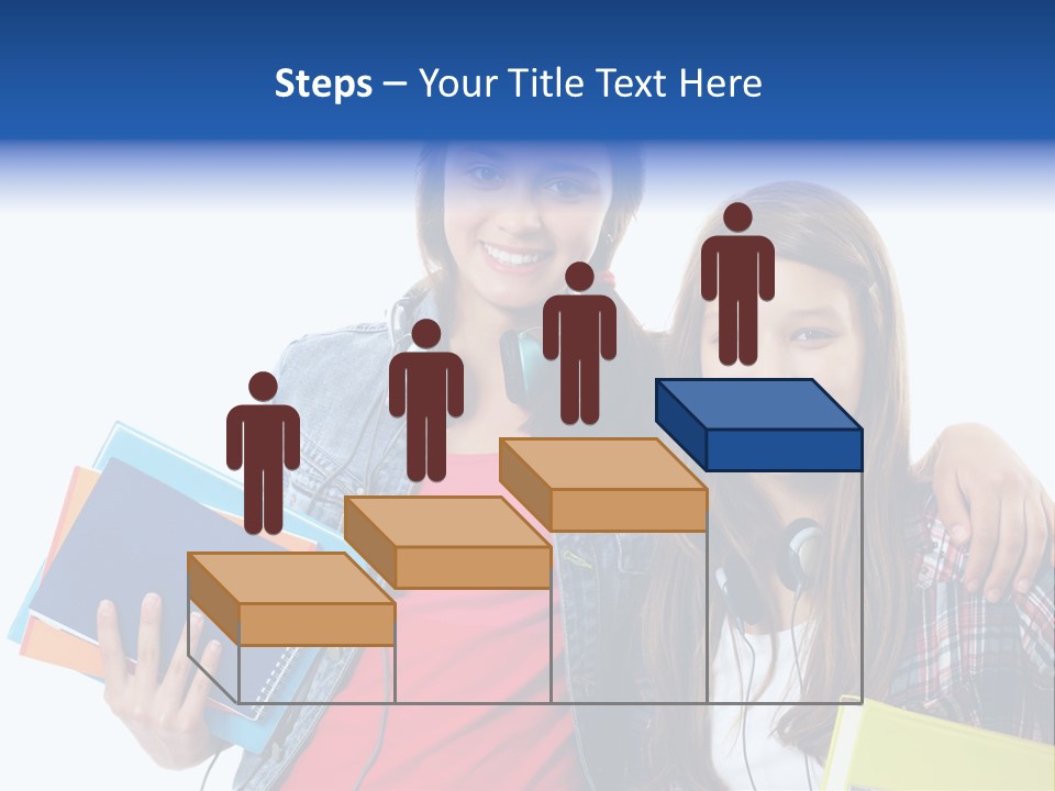 Friendly Embracing People PowerPoint Template