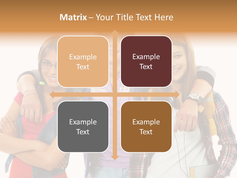 Cheerful Attractive Caucasian PowerPoint Template