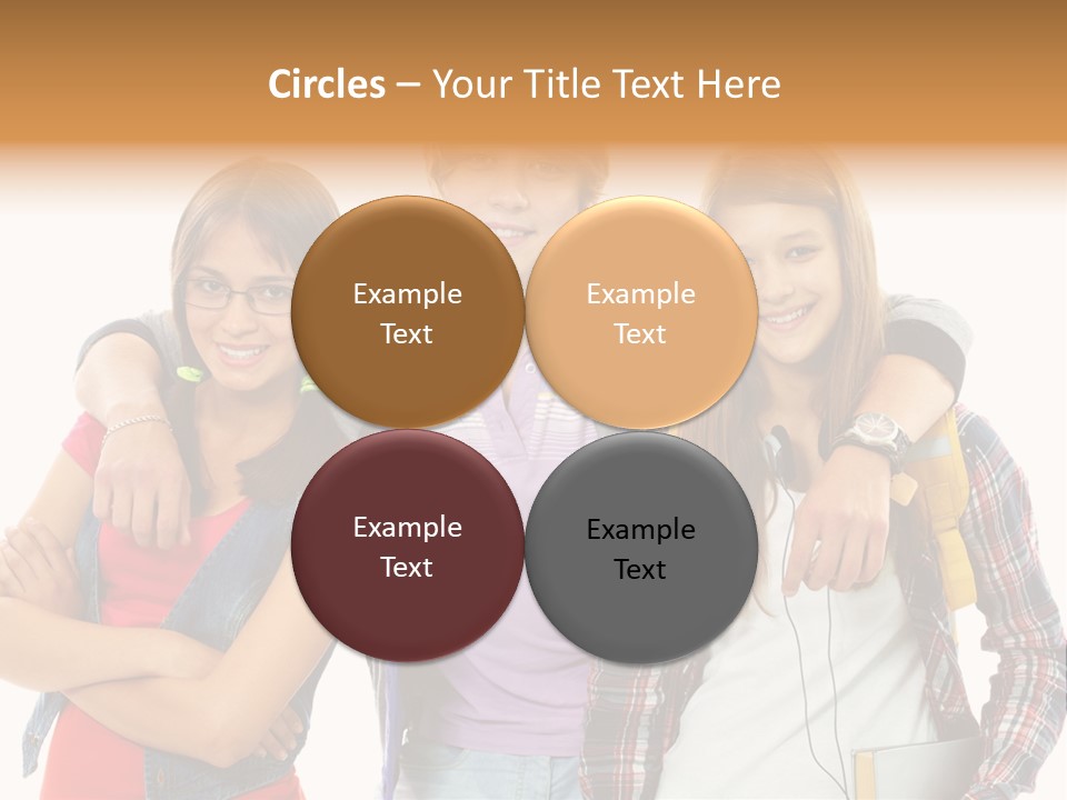 Cheerful Attractive Caucasian PowerPoint Template