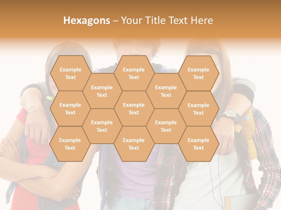 Cheerful Attractive Caucasian PowerPoint Template