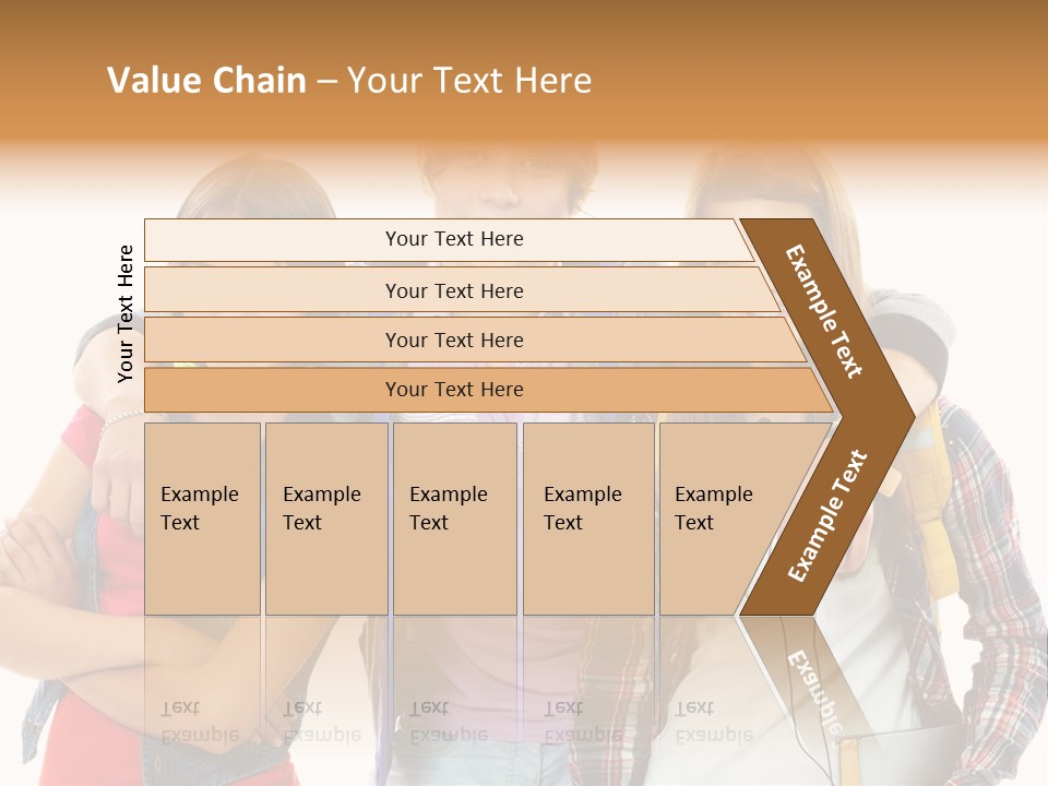 Cheerful Attractive Caucasian PowerPoint Template