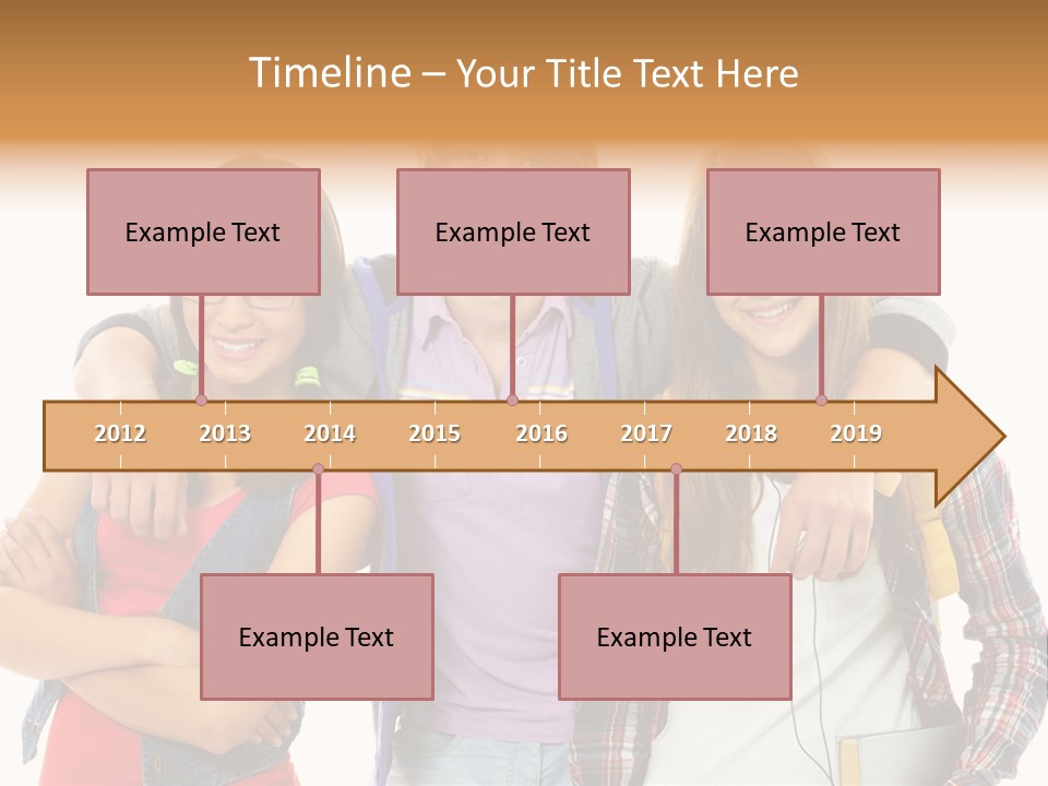 Cheerful Attractive Caucasian PowerPoint Template