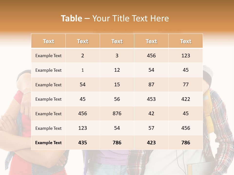 Cheerful Attractive Caucasian PowerPoint Template