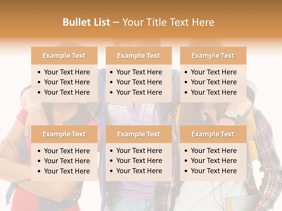 Cheerful Attractive Caucasian PowerPoint Template