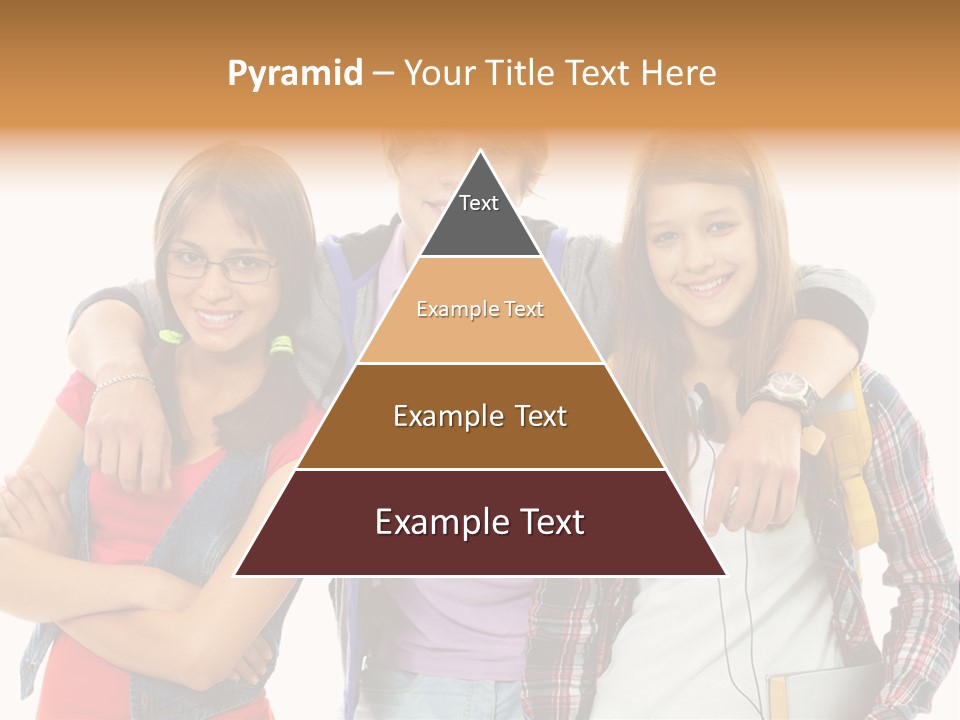 Cheerful Attractive Caucasian PowerPoint Template