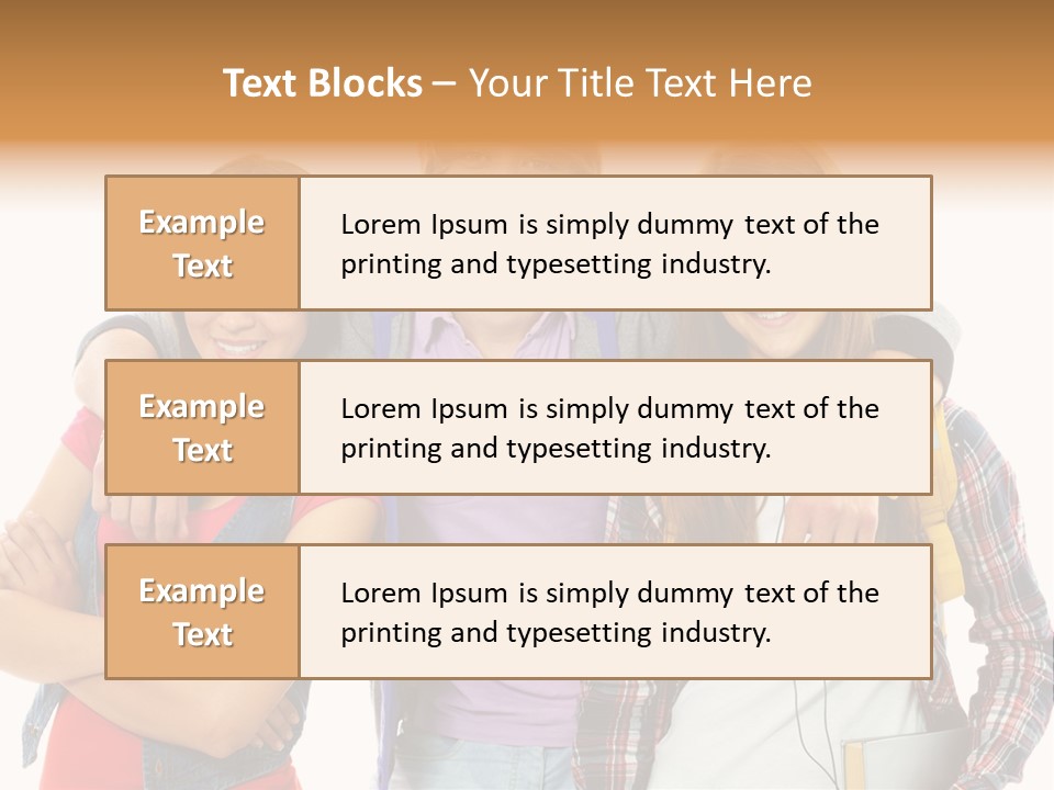 Cheerful Attractive Caucasian PowerPoint Template