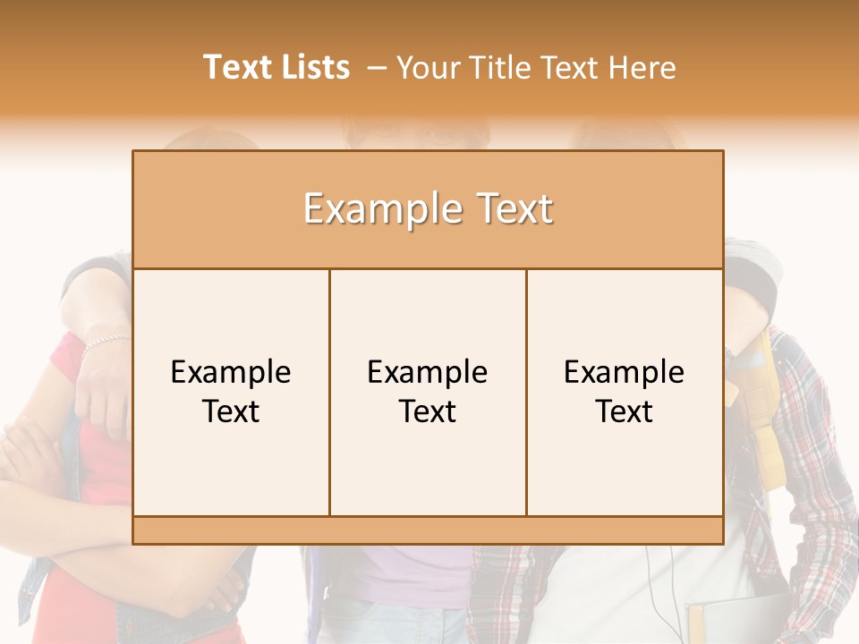 Cheerful Attractive Caucasian PowerPoint Template