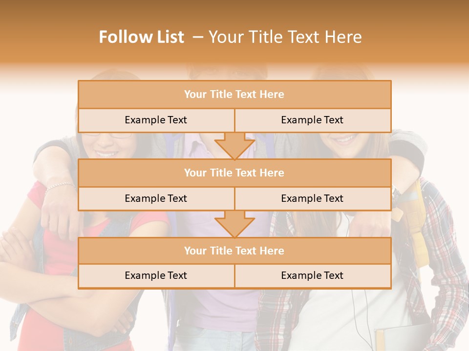 Cheerful Attractive Caucasian PowerPoint Template