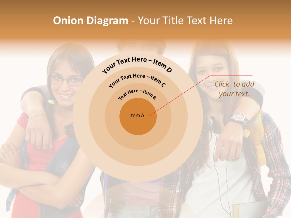 Cheerful Attractive Caucasian PowerPoint Template