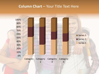 Cheerful Attractive Caucasian PowerPoint Template