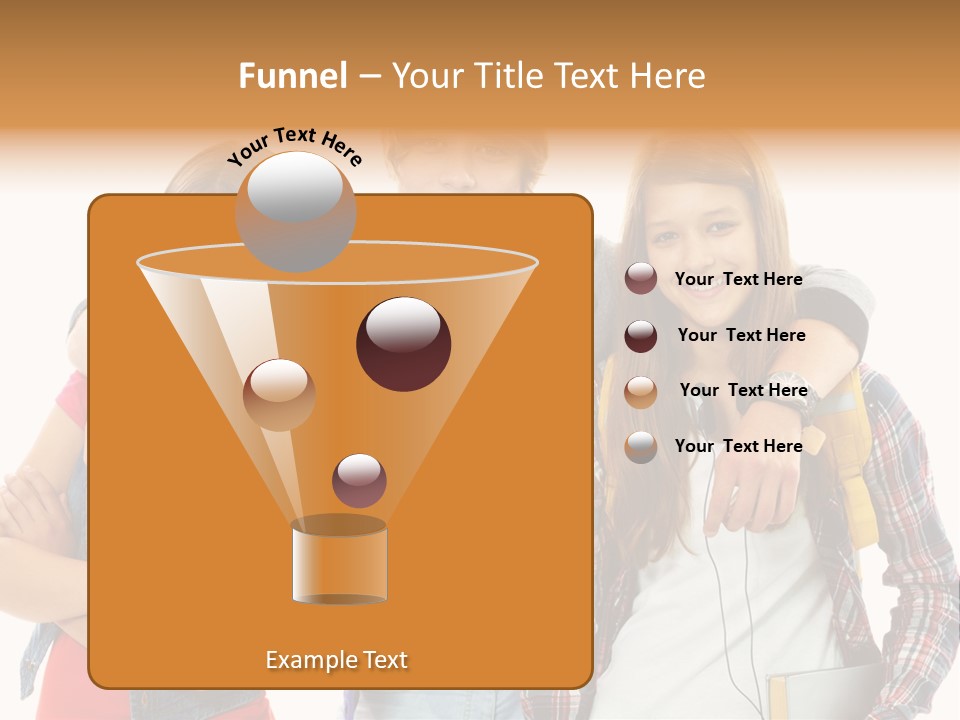 Cheerful Attractive Caucasian PowerPoint Template