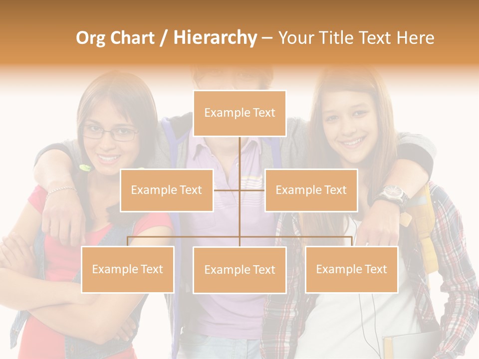 Cheerful Attractive Caucasian PowerPoint Template