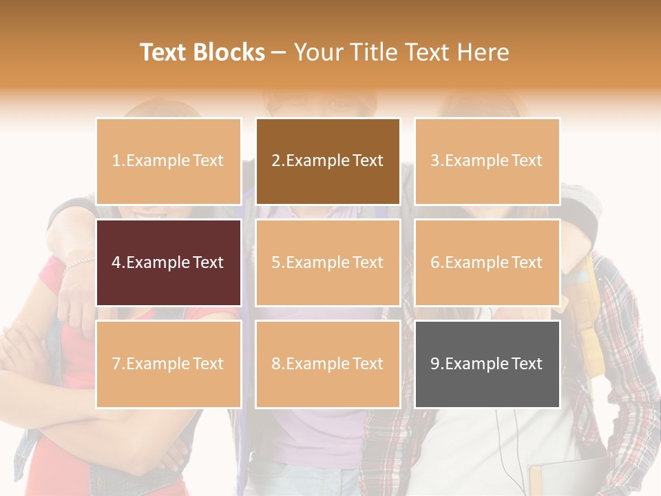 Cheerful Attractive Caucasian PowerPoint Template