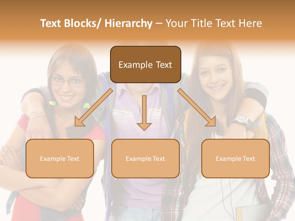 Cheerful Attractive Caucasian PowerPoint Template