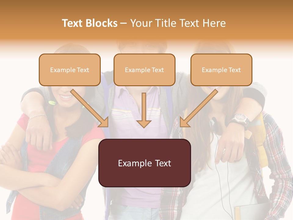 Cheerful Attractive Caucasian PowerPoint Template