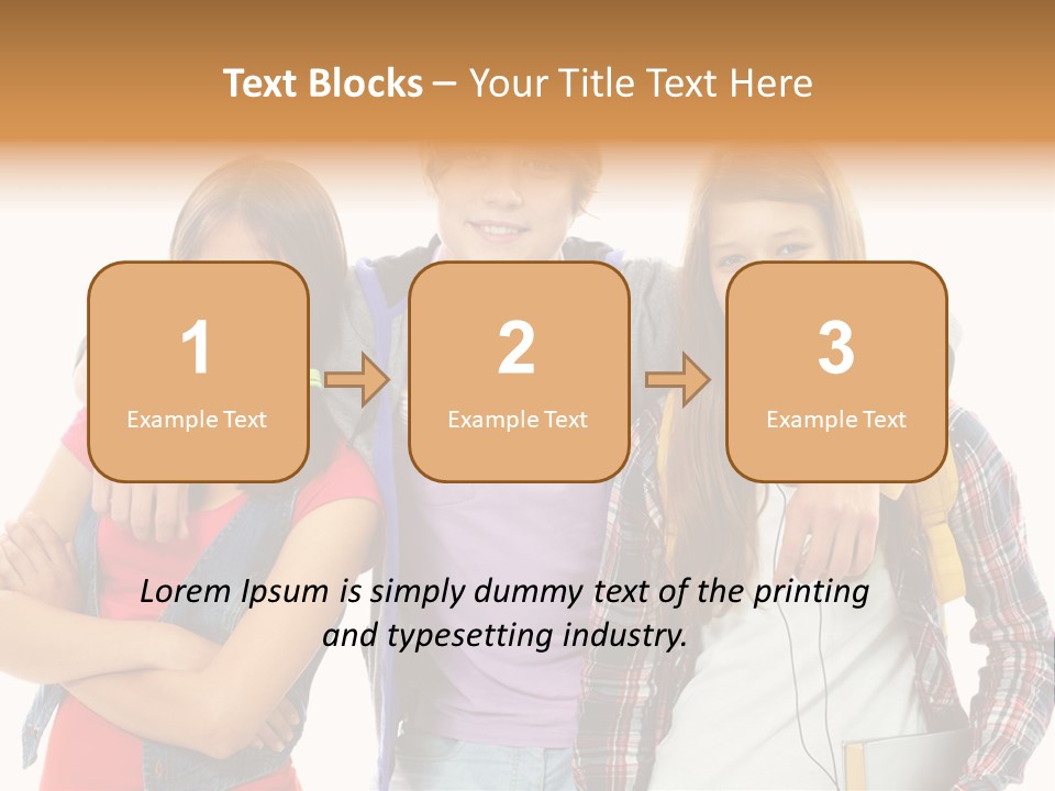 Cheerful Attractive Caucasian PowerPoint Template