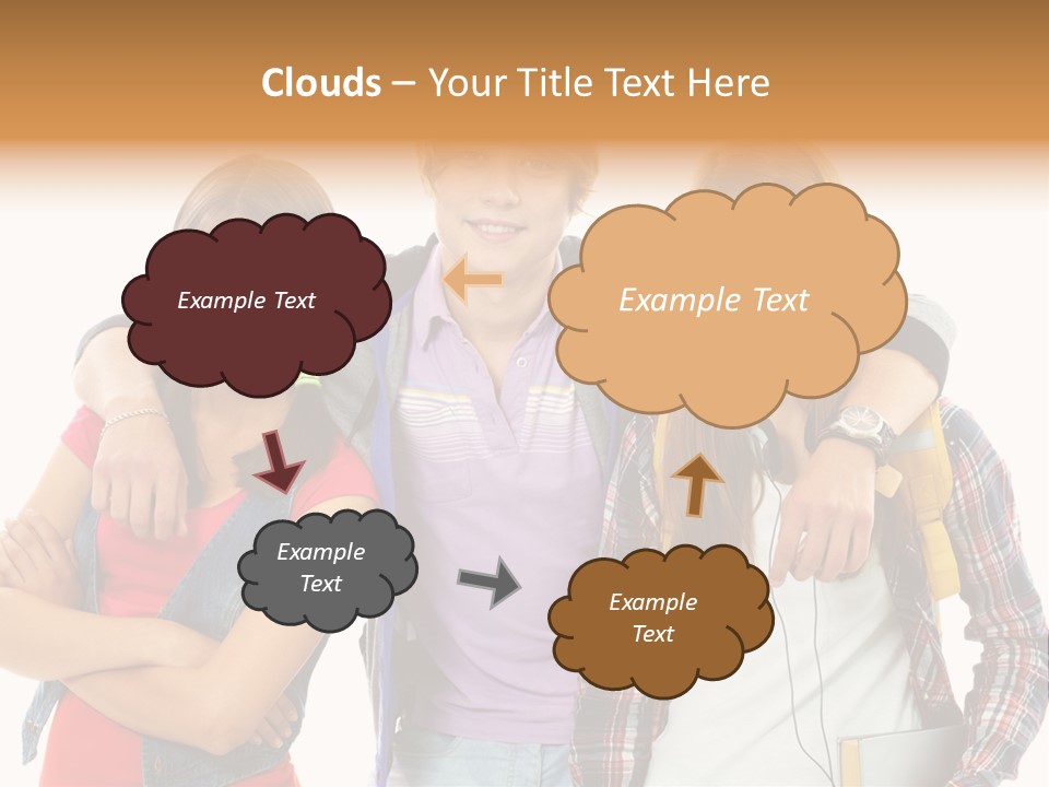 Cheerful Attractive Caucasian PowerPoint Template