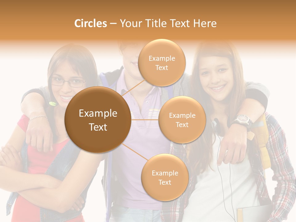 Cheerful Attractive Caucasian PowerPoint Template