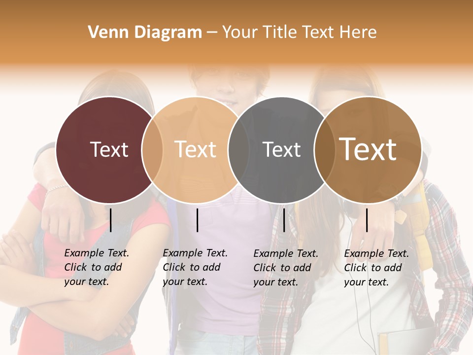 Cheerful Attractive Caucasian PowerPoint Template