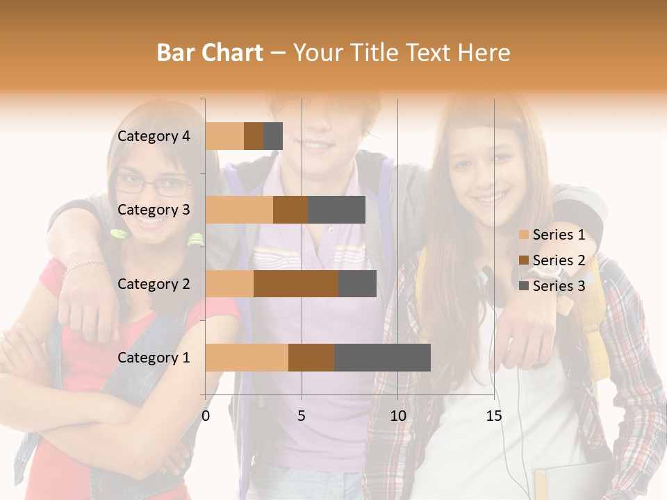 Cheerful Attractive Caucasian PowerPoint Template