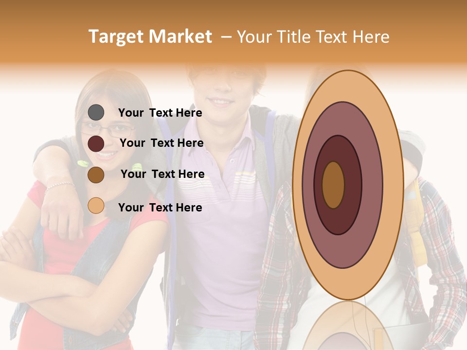 Cheerful Attractive Caucasian PowerPoint Template